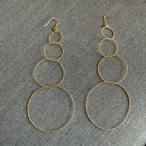 PANACEA Textured multi four HOOP EARRINGS